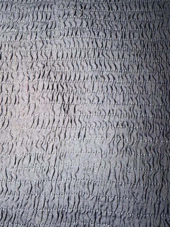 SHEIN Black Smocked Top Puff Sleeve Eyelet Blouse Womens Medium - Picture 2 of 7